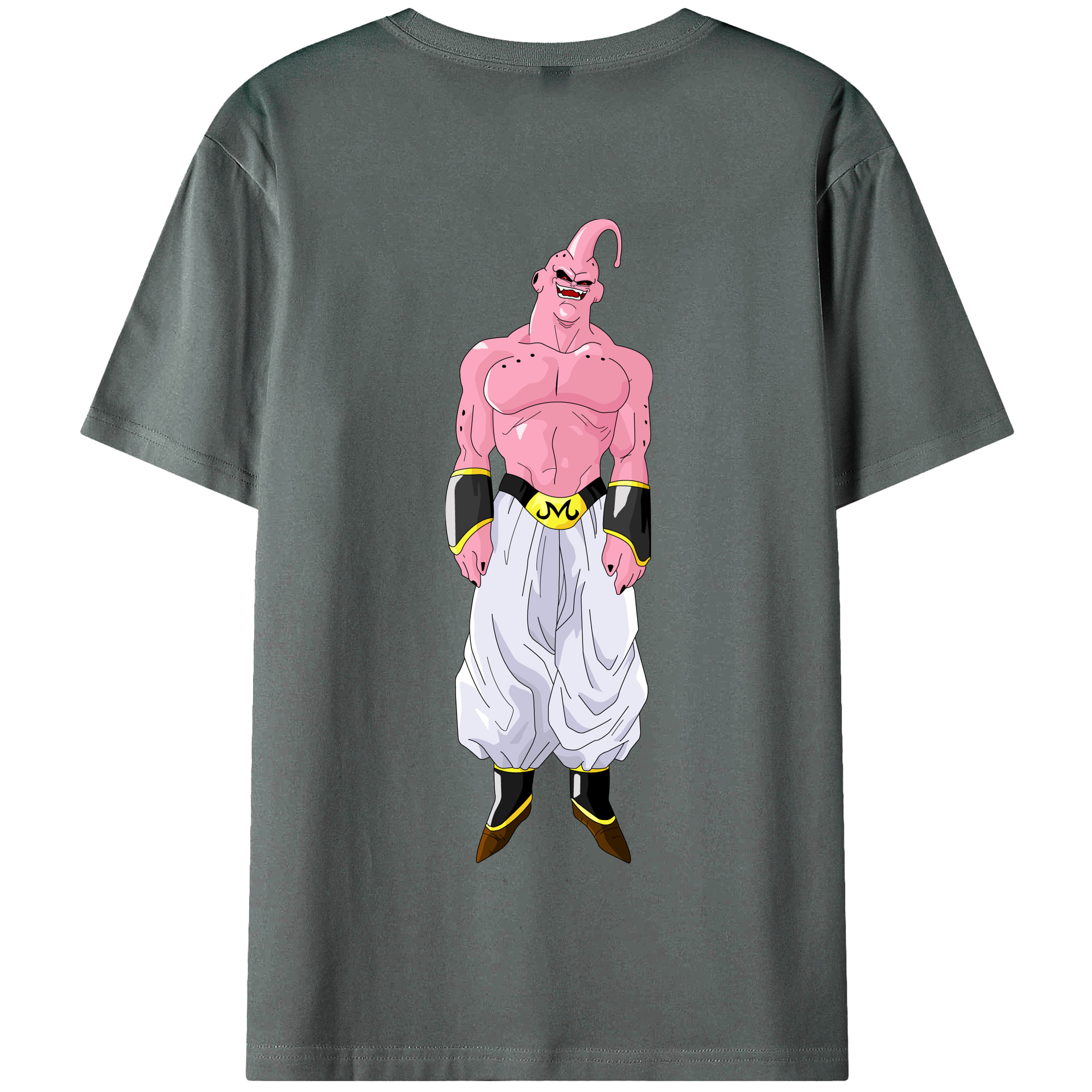 （画像用） ドラゴンボール 魔人ブウ DRAGON BALL Majin Buu 綿100％半袖Tシャツ（背面プリント）